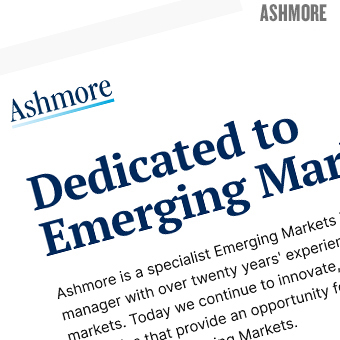 Ashmore Website Re-Design